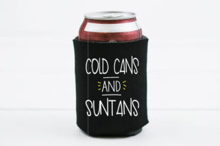 Cold Cans and Suntans Drinking: A Vibrant SVG for Crafts and Graphics