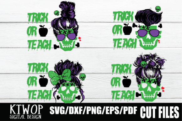 Franken Teacher 4 Bundle Graphics for Crafts