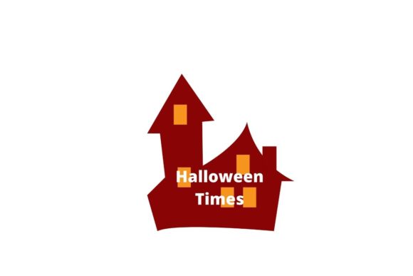 Halloween Red House Ghost Craft Design – A Graphic Asset for Spooky and Creative Content