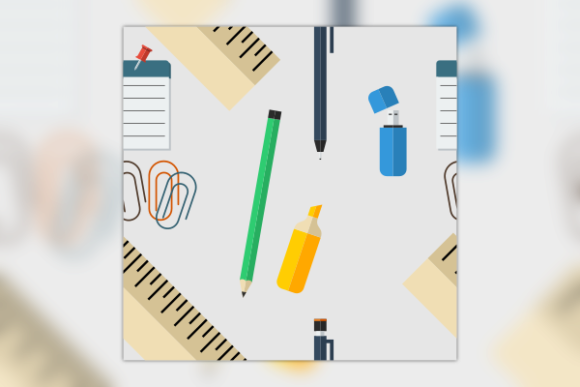 Office Equipment Vector Seamless Pattern for Commercial Graphics