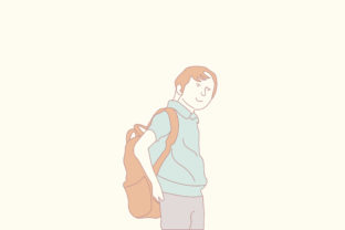 School Boy Icon Vector: A Versatile Graphic Design Asset for Creative Projects