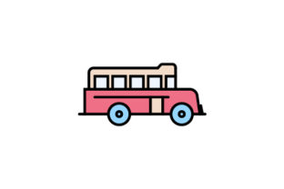 School Bus Icon Vector: A Versatile Graphic for Commercial Designs