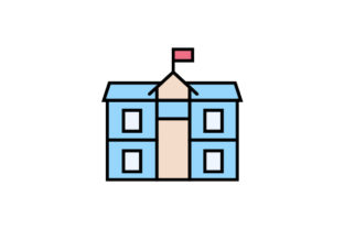 School Linear Fill Icon Vector Review for Real Embroidery Projects
