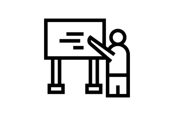 Teacher Line Icon: A Versatile Graphic Design Asset for Creative Projects