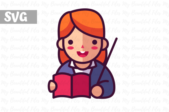 Teacher Profession Graphics: A Versatile Illustration for Modern Branding
