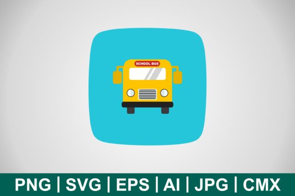 Vector School Bus Icon: A Practical Graphic Design Asset for Local Business Branding
